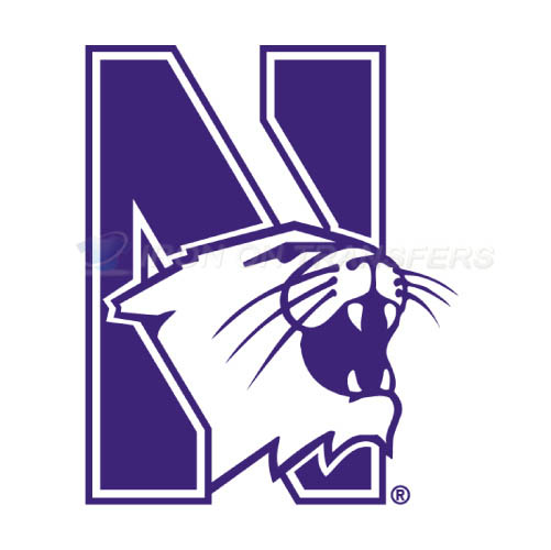 Northwestern Wildcats Logo T-shirts Iron On Transfers N5703 - Click Image to Close